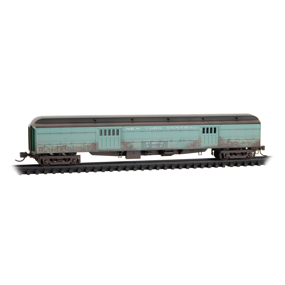 14744610 PENN CENTRAL BAGGAGE CAR "JET ENGINES" #PC X28147-N