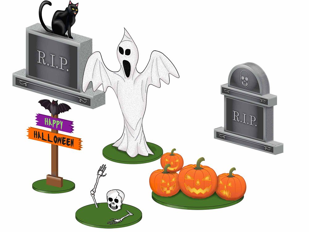 1930080 HALLOWEEN FIGURE SET-O