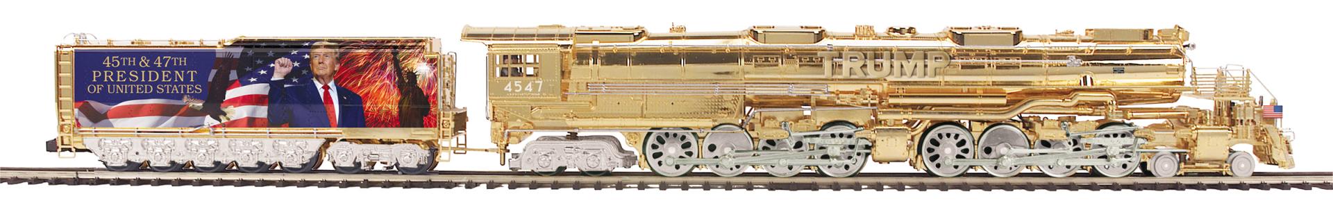 20-30159-1 TRUMP GOLD PLATED BIG BOY #4547 W/ OIL TENDER-O