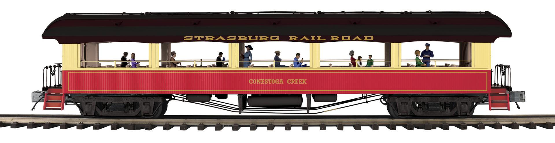 20-62189 STRASBURG 64' OPEN AIR COACH #71 CONESTOGA CREEK-O