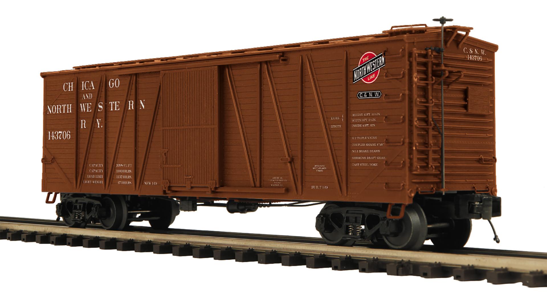 20-99452 CHICAGO & NORTH WESTERN SINGLE SHEATHED BOXCAR-O
