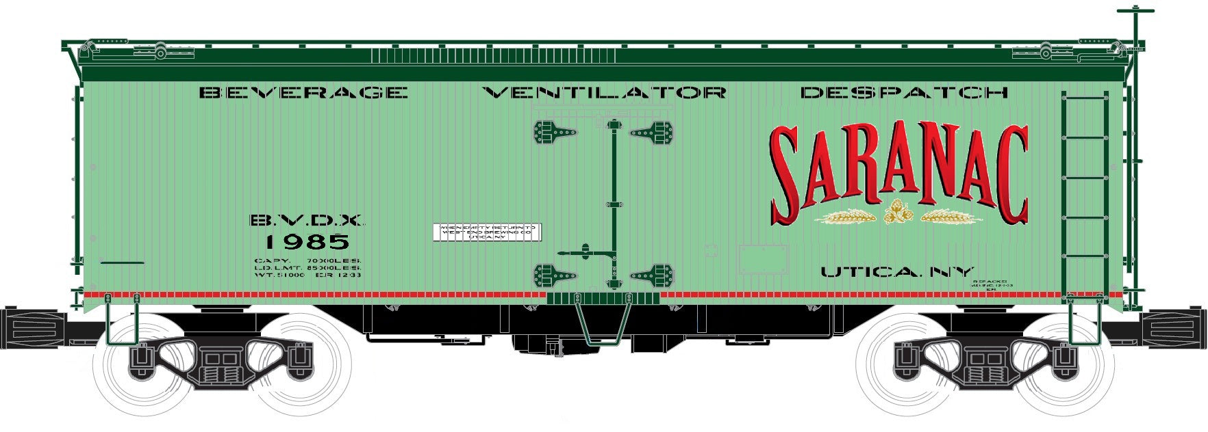 20-XXXXX FX MATT'S PREMIUM SARANAC REEFER #1985-O