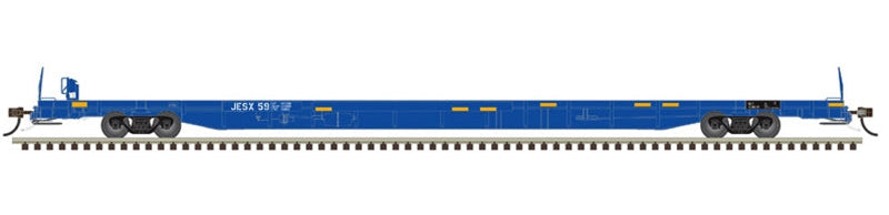 20008191 JESX JAMES E. STRATES F89J FLAT CAR W/ DECK RISERS #59-HO