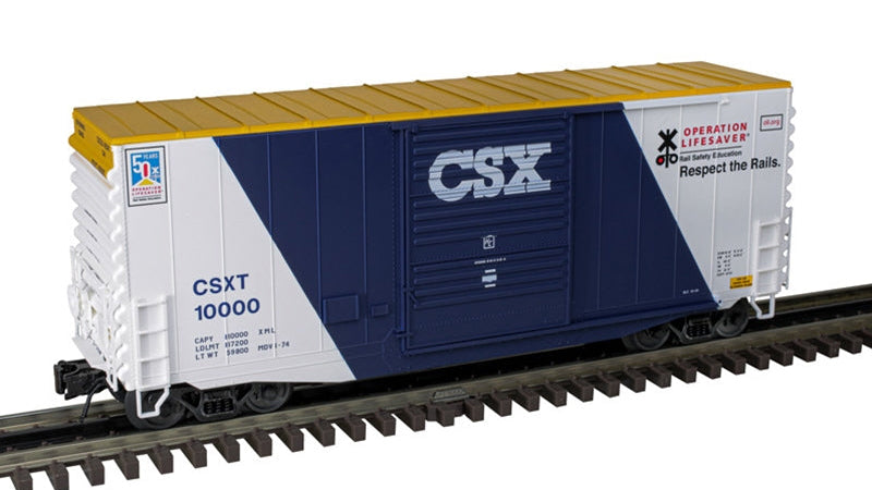 2001129-1 CSX OPERATION LIFESAVER 40' HY-CUBE BOXCAR #10000-O