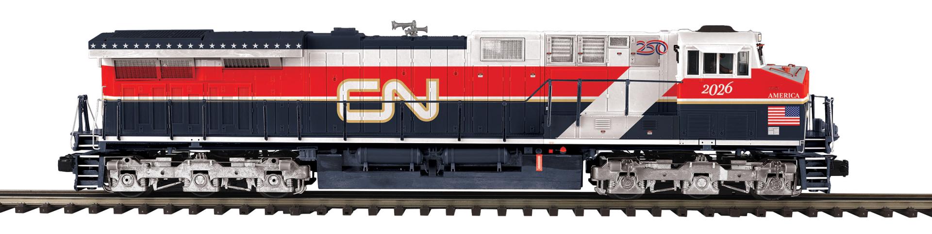 22-22190-2 CANADIAN NATIONAL #2026 ES44AC "AIR FORCE ONE" 2-RAIL-O