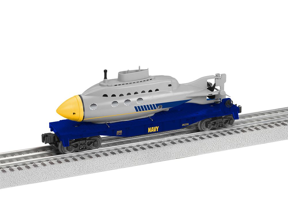 2228250 US NAVY FLAT CAR W/ SUBMARINE LOAD-O