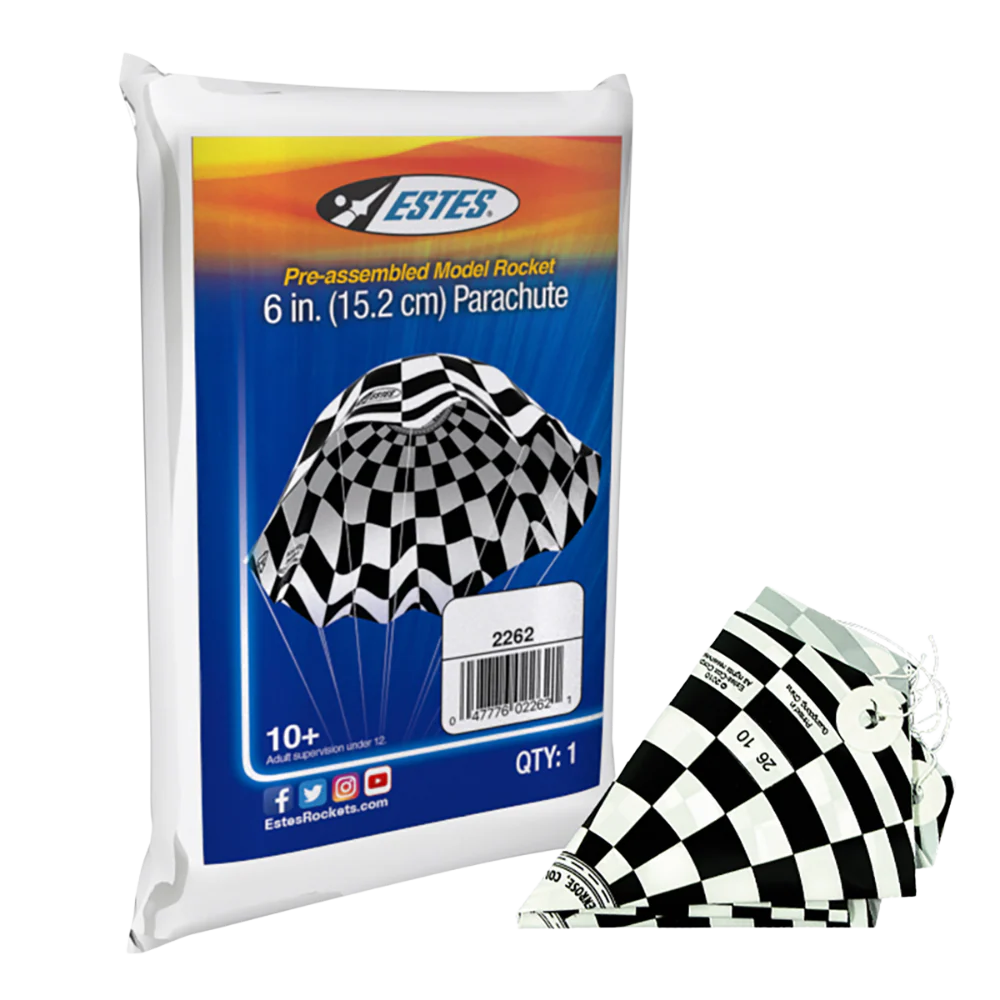 2262 6" MODEL ROCKET PARACHUTE