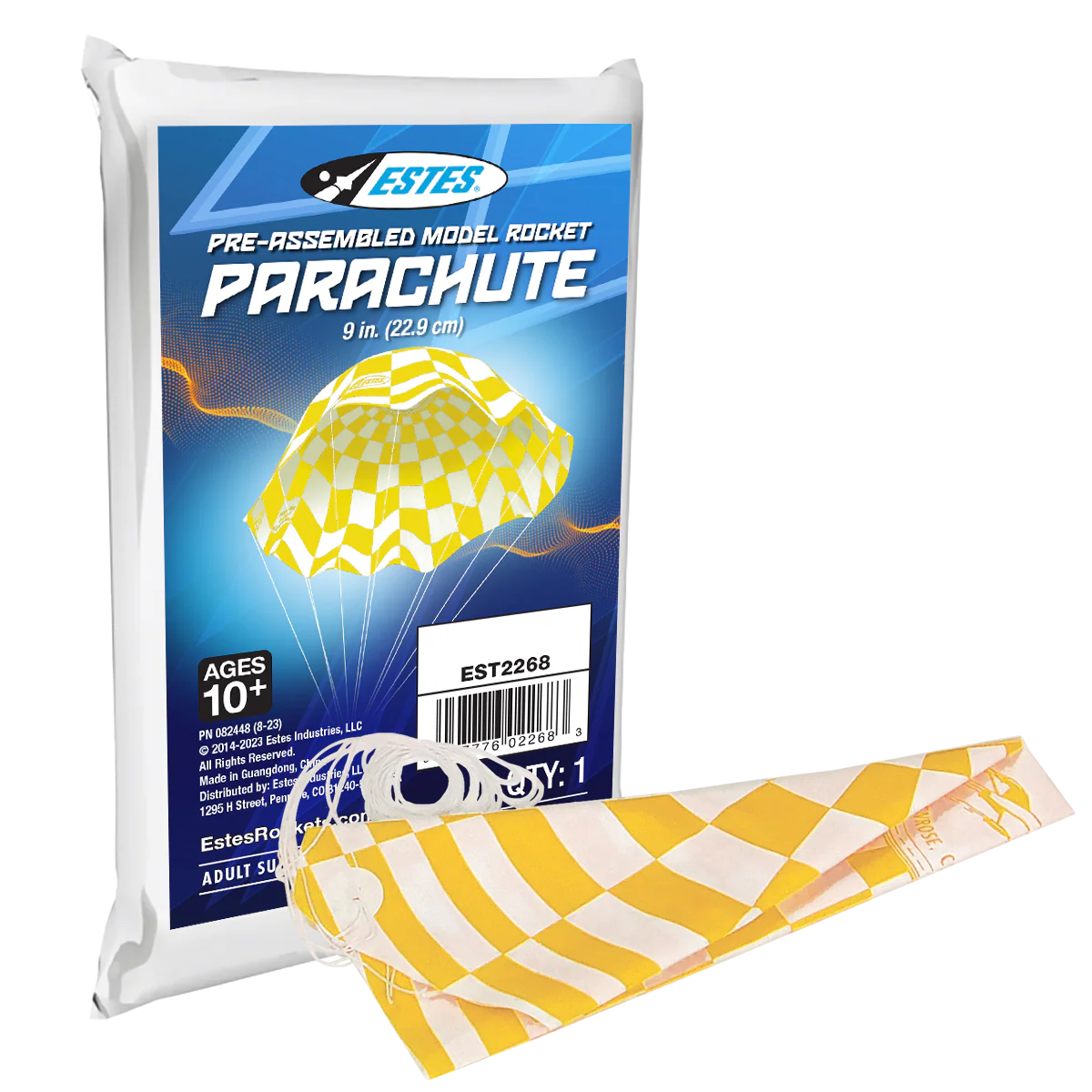 2268 9" MODEL ROCKET PARACHUTE