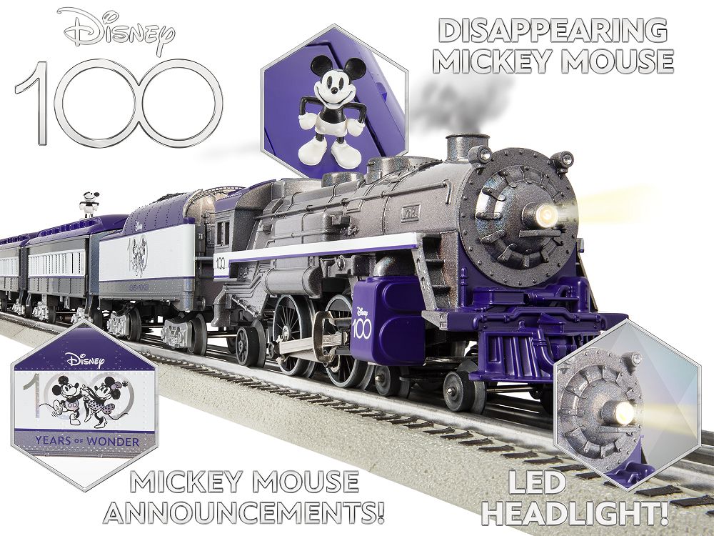 2323040 WALT DISNEY'S 100TH ANNIVERSARY TRAIN SET-O