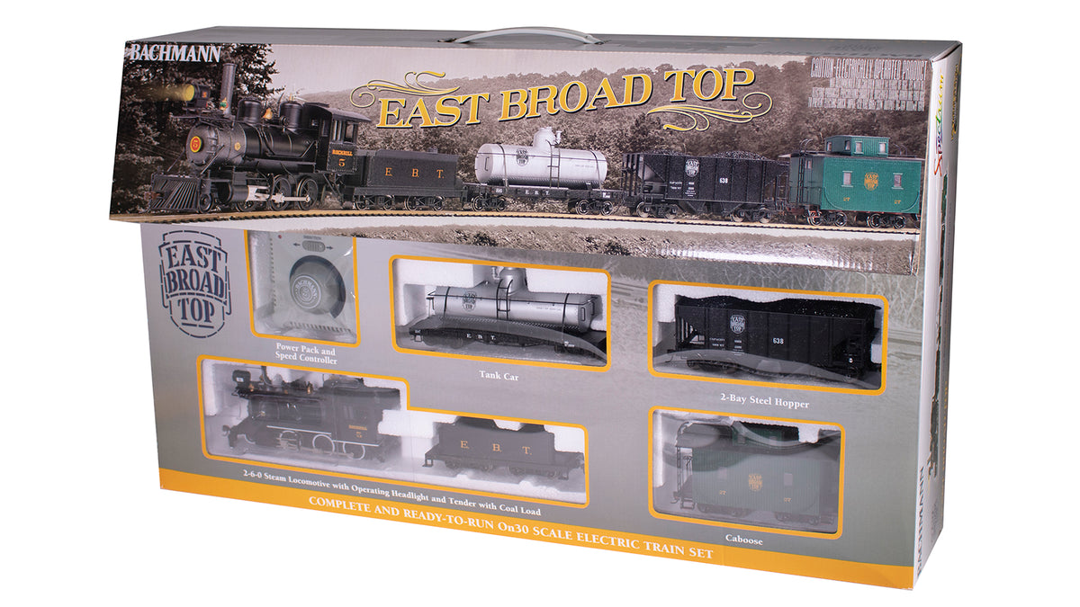 25025 EAST BROAD TOP STEAM FREIGHT TRAIN SET-O