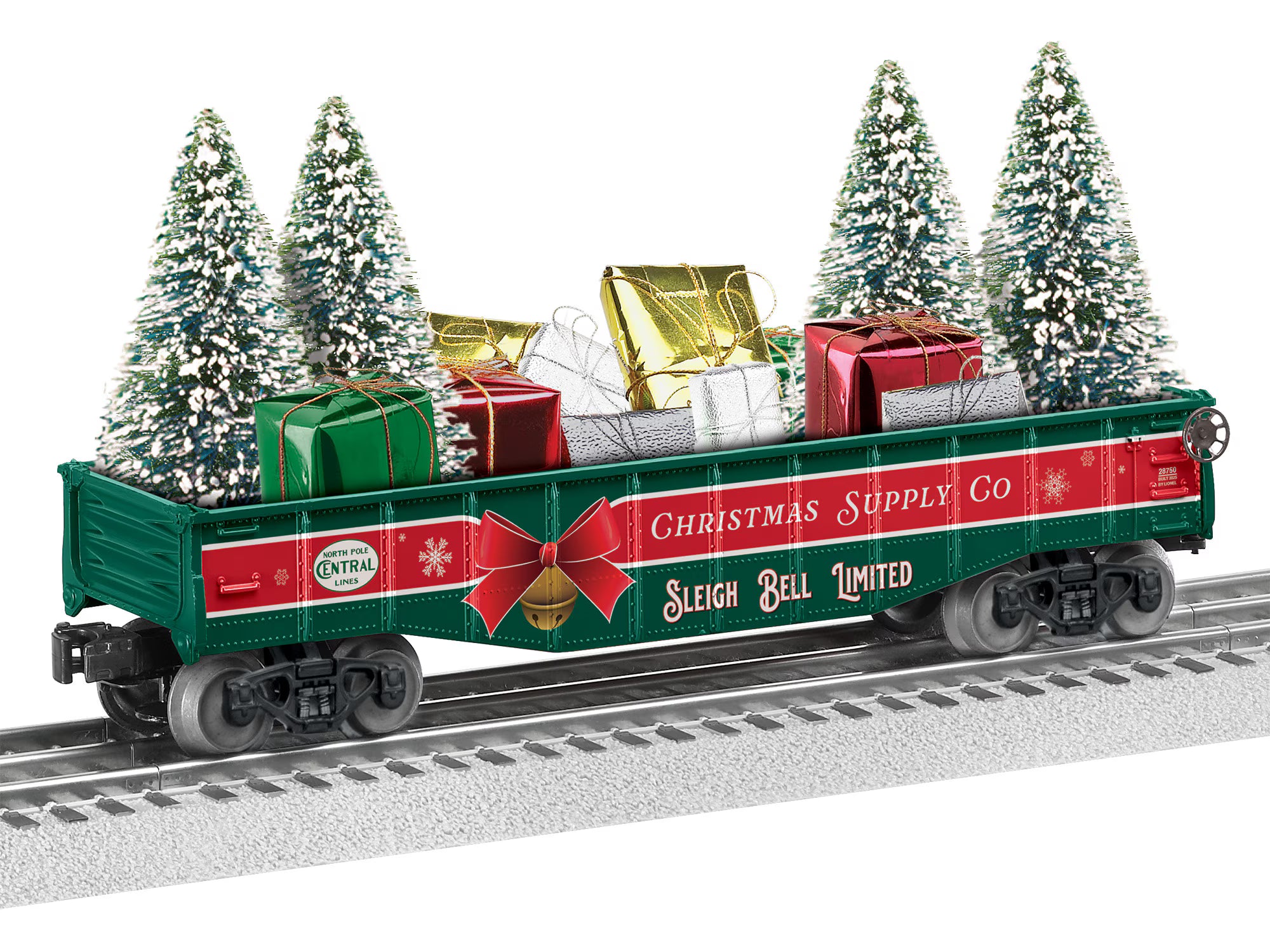 2528750 CHRISTMAS GONDOLA WITH TREES AND PRESENTS LOAD-O