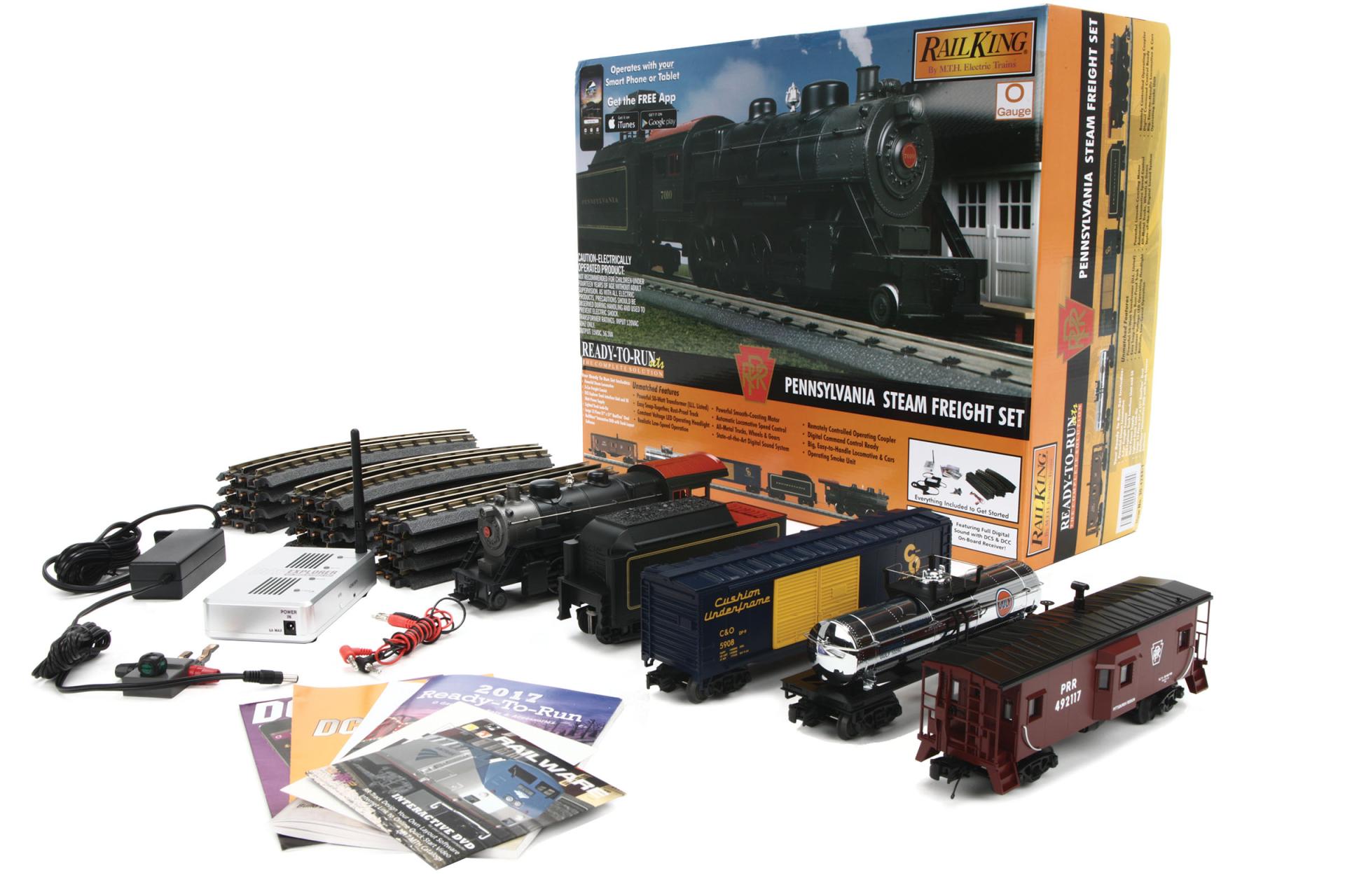 30-4244-1 PENNSYVANIA RAILROAD STEAM FREIGHT TRAIN SET-O