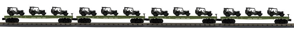 30-70123 US ARMY FLAT CAR SET-O