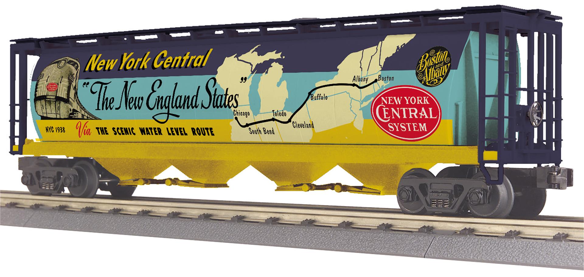 30-75777 NEW YORK CENTRAL 4-BAY CYLINDRICAL (MAP) HOPPER-O