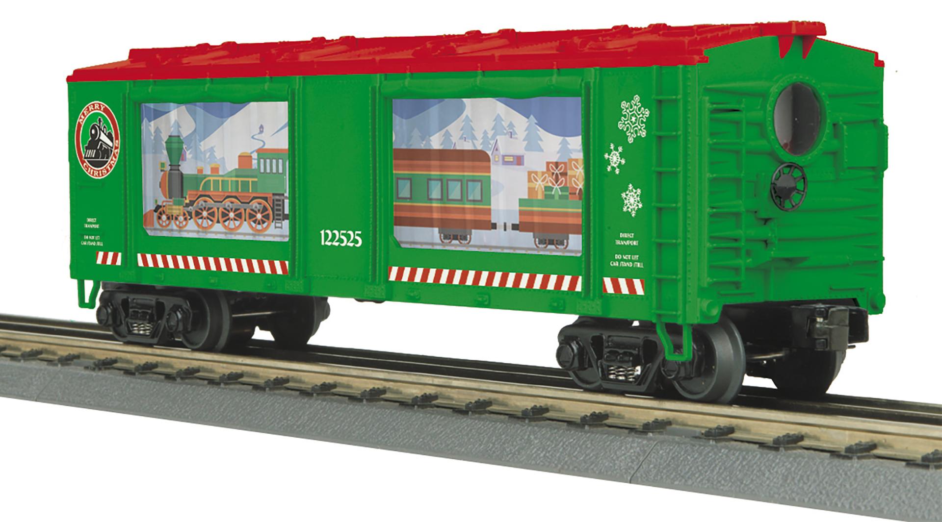 30-79734 CHRISTMAS TRAIN ANIMATED AQUARIUM CAR-O