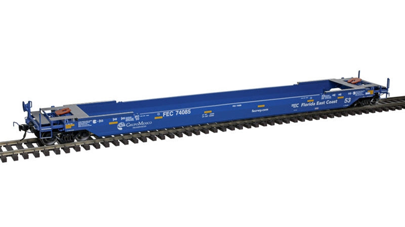3001762-2 FLORIDA EAST COAST 53' REBUILT WELL CAR #74037-O