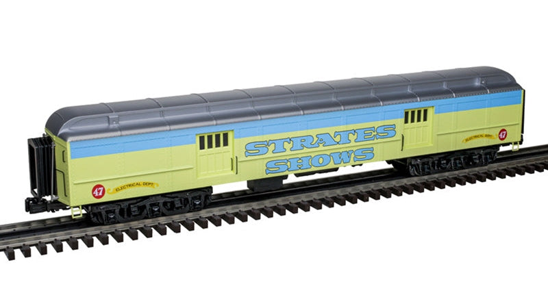 3001773A JAMES E. STRATES SHOWS "BLUE TRAIN" HEAVYWEIGHT PASSENGER CAR SET-O