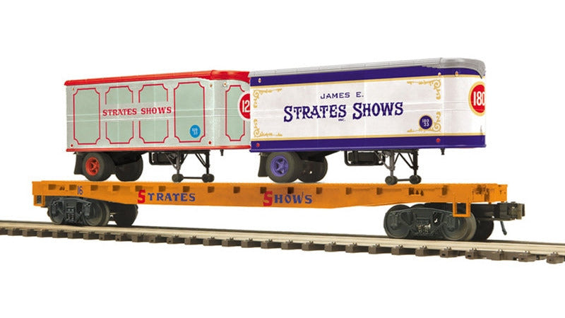 3002597 JAMES E. STRATES FLAT CAR WITH TRAILERS NO. 16-O