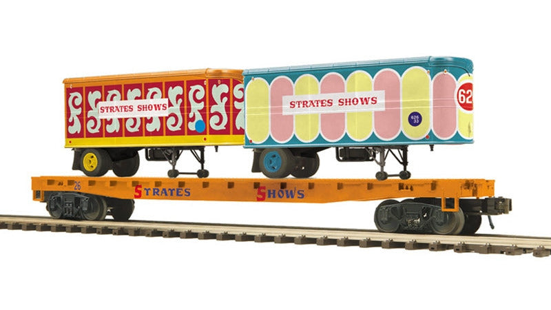 3002598 JAMES E. STRATES FLAT CAR WITH TRAILERS NO. 26-O