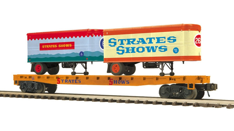 3002599 JAMES E. STRATES FLAT CAR WITH TRAILERS NO. 66-O