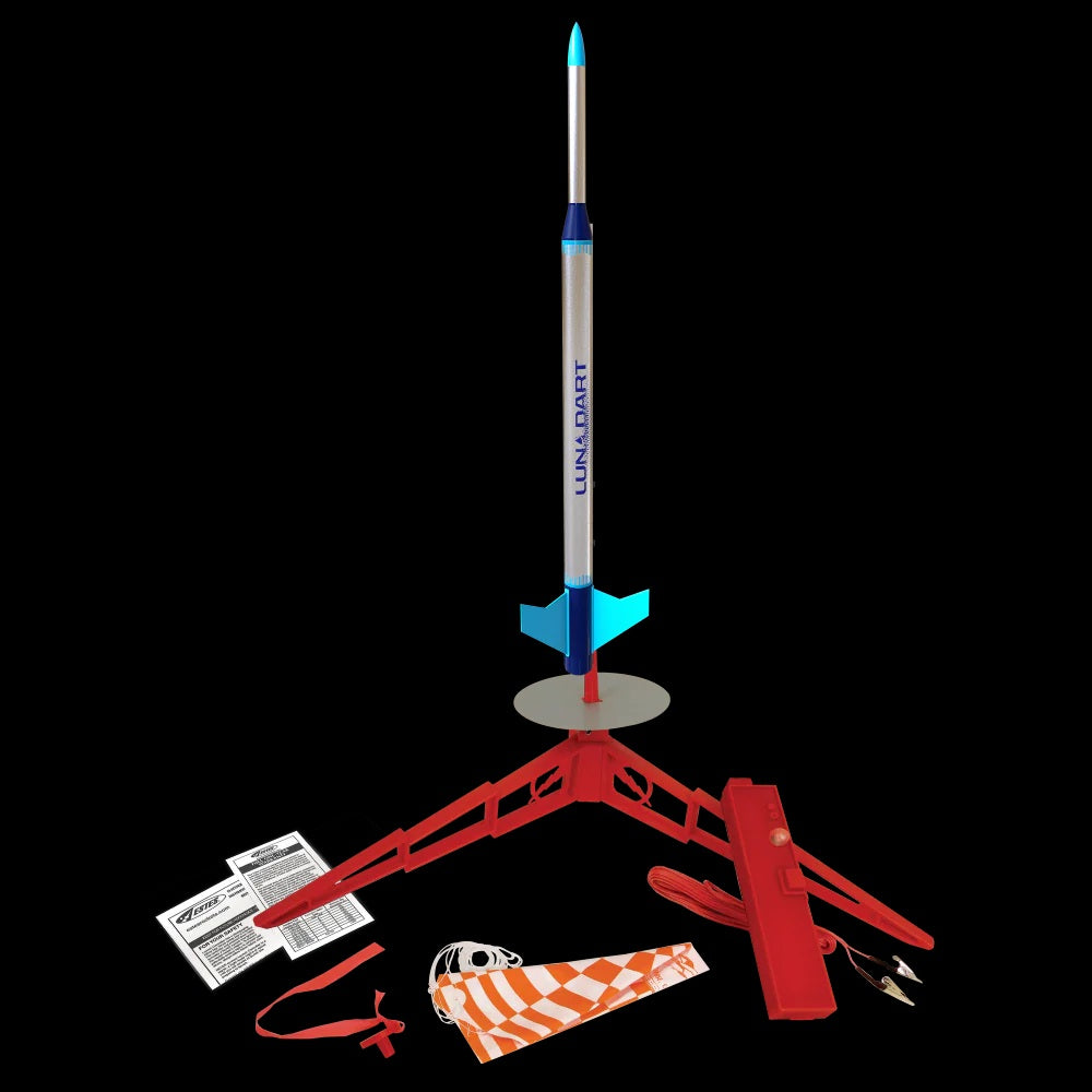 3236 LUNA DART FLYING MODEL ROCKET STARTER LAUNCH SET