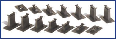 44471 GRADUATED TRACK PIER SET-HO