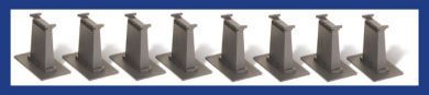 44472 TALL TRACK PIER SET-HO