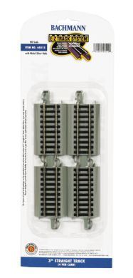 44512 EZ-TRACK 3" STRAIGHT NICKEL SILVER-HO