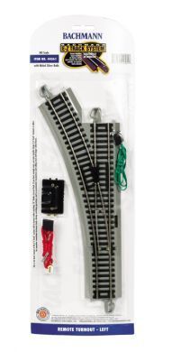 44561 EZ-TRACK LEFT HAND REMOTE CONTROL SWITCH NICKEL SILVER-HO