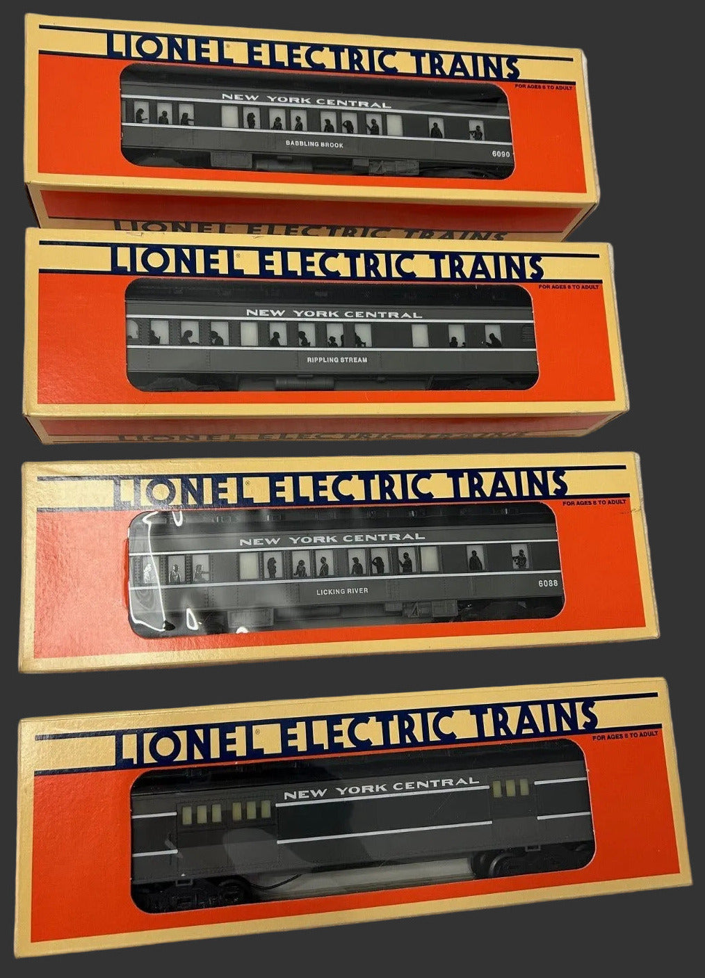 6-16091 NEW YORK CENTRAL HEAVYWEIGHT PASSENGER 4-CAR SET-O