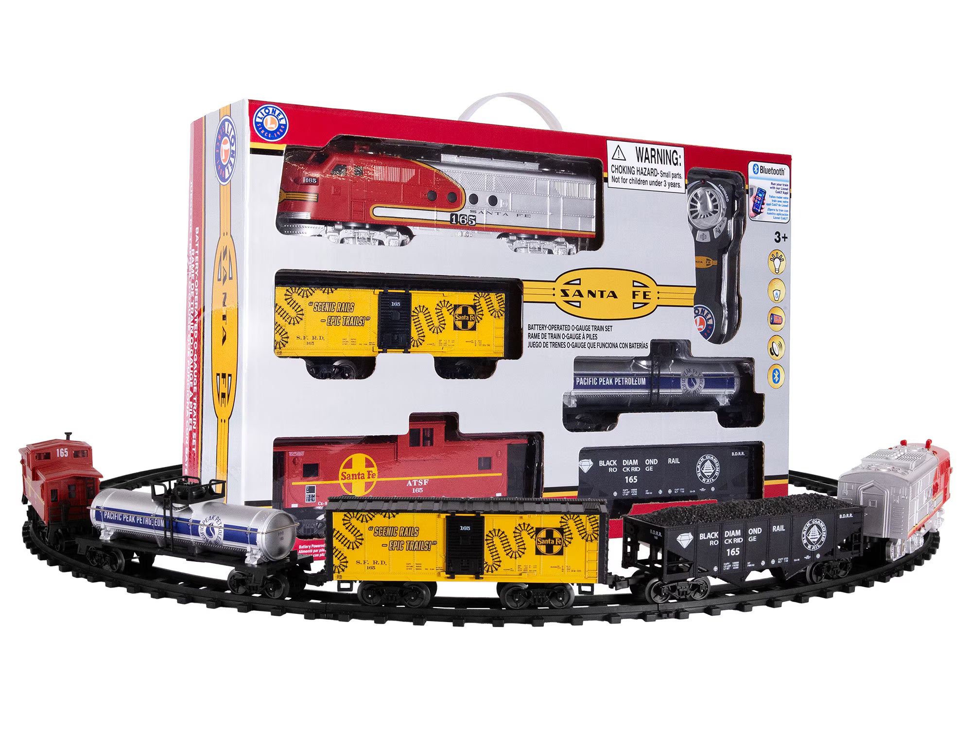 7-12130 SANTA FE FLYER FREIGHT BATTERY OPERATED O GAUGE TRAIN SET-O