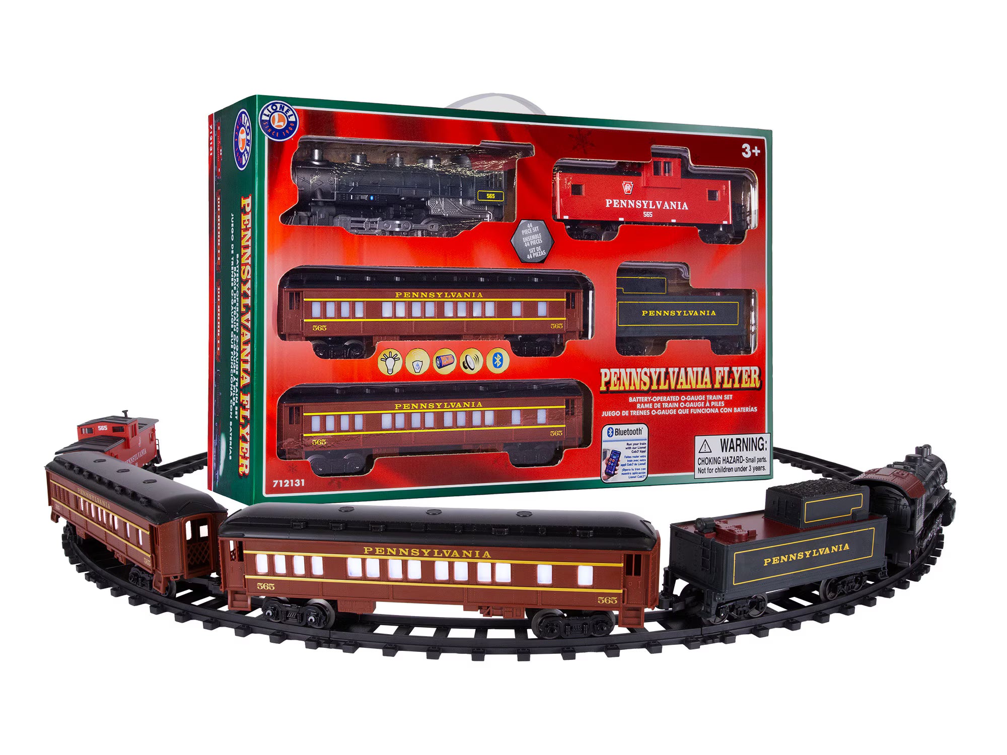 7-12131 PENNSYLVANIA FLYER BATTERY OPERATED O GAUGE TRAIN SET-O