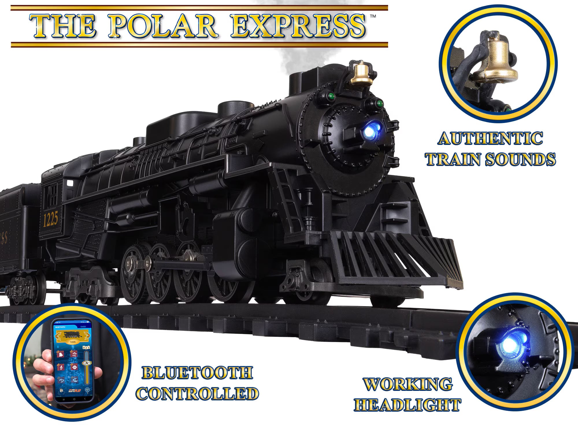 7-12133 POLAR EXPRESS BATTERY OPERATED O GAUGE TRAIN SET-O