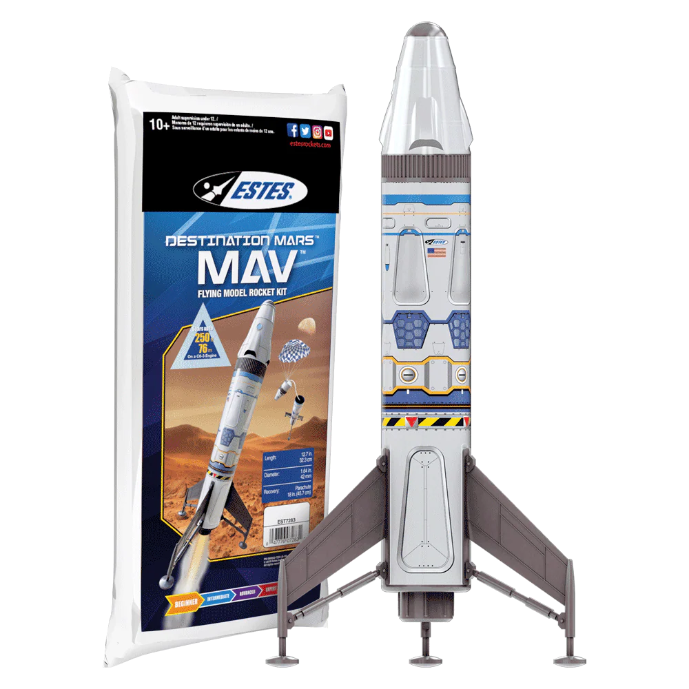 7283 DESTINATION MARS MAV FLYING MODEL ROCKET KIT