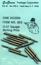 802 O27 TUBULAR MATING TRACK PINS-O