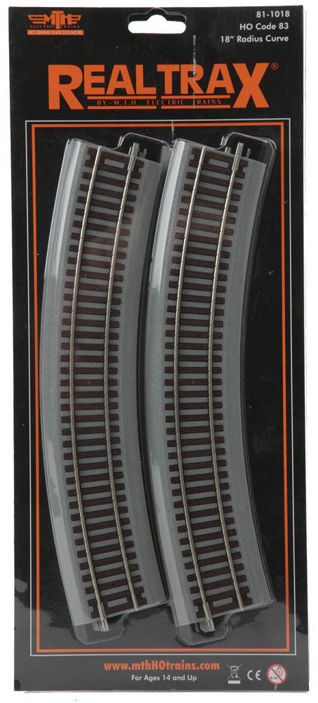 81-1018 18" CURVE REALTRAX-HO