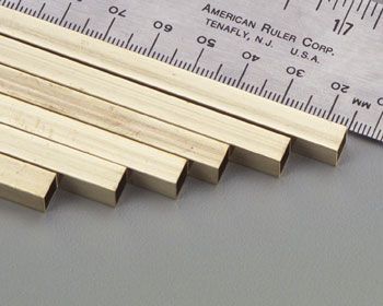 8155 BRASS SQUARE TUBE 1/4"