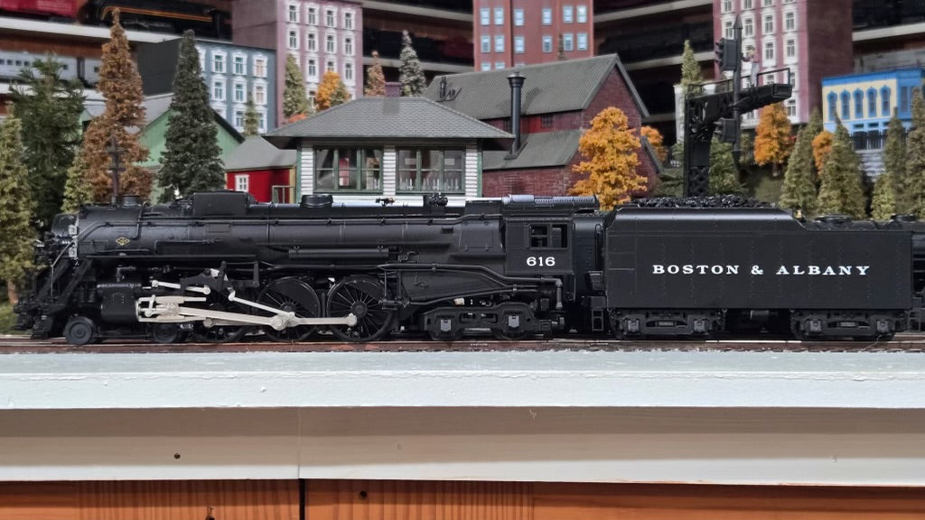 BLKPS33RP BOSTON & ALBANY J2 HUDSON STEAM LOCOMOTIVE BLACK W/ 3-RAIL PILOT-O