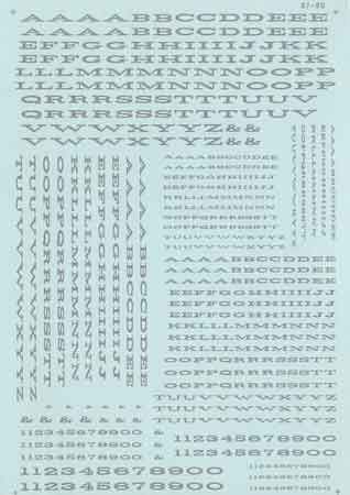 90014 RR ROMAN EXTENDED LETTERS