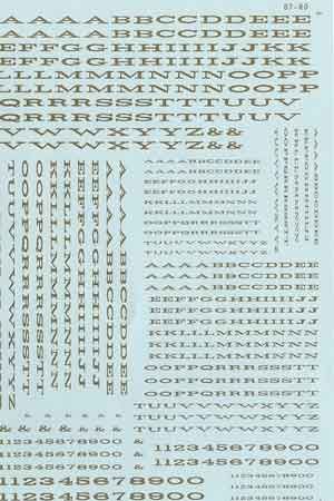 90019 RR ROMAN EXTENDED LETTERS