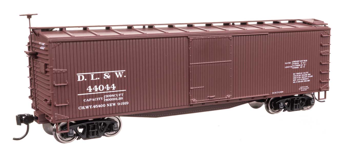 910-40175 DELAWARE LACKAWANNA & WESTERN 40' BOXCAR #44044-HO