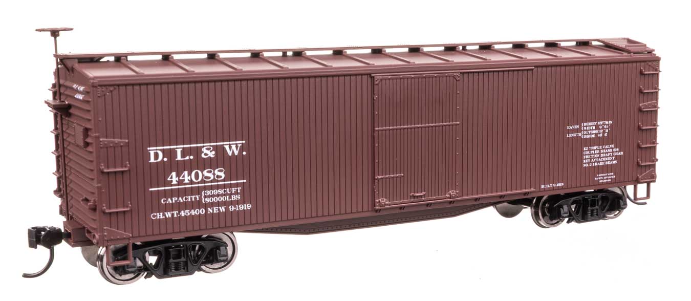 910-40178 DELAWARE LACKAWANNA & WESTERN 40' BOXCAR #44088-HO