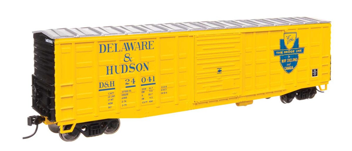 910-46708 DELAWARE & HUDSON 50' WAFFLE-SIDE BOXCAR #24041-HO