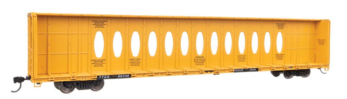 910-50744 TTX 72' CENTERBEAM FLATCAR #86349-HO