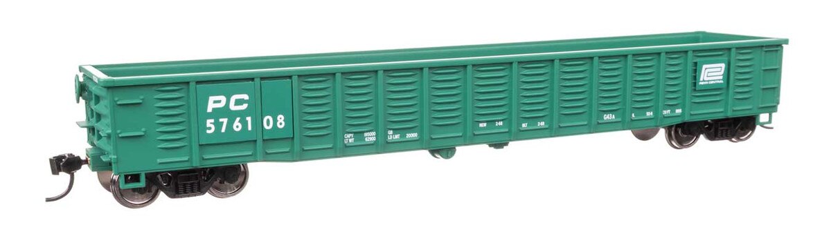 910-6088 PENN CENTRAL 53' CORRUGATED SIDE GONDOLA #576108-HO