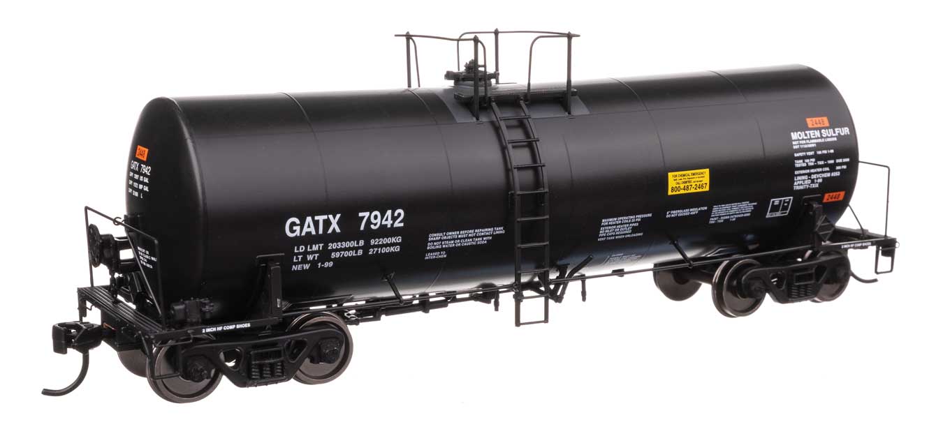 920-100059 GATX 40' TRINITY 14,000 GALLON TANK CAR #7942-HO