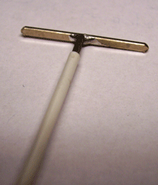 930W-24 GARGRAVES WHITE WIRE PIGTAIL W/ SOLDERED PIN 24PK-O