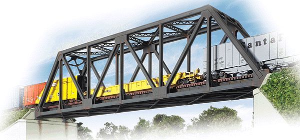 933-3185 SINGLE TRACK RAILROAD TRUSS BRIDGE-HO