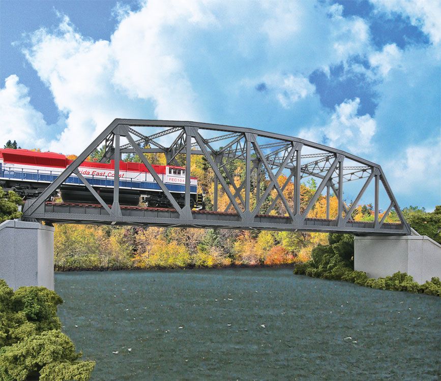 933-4522 DOUBLE TRACK ARCHED PRATT TRUSS BRIDGE-HO