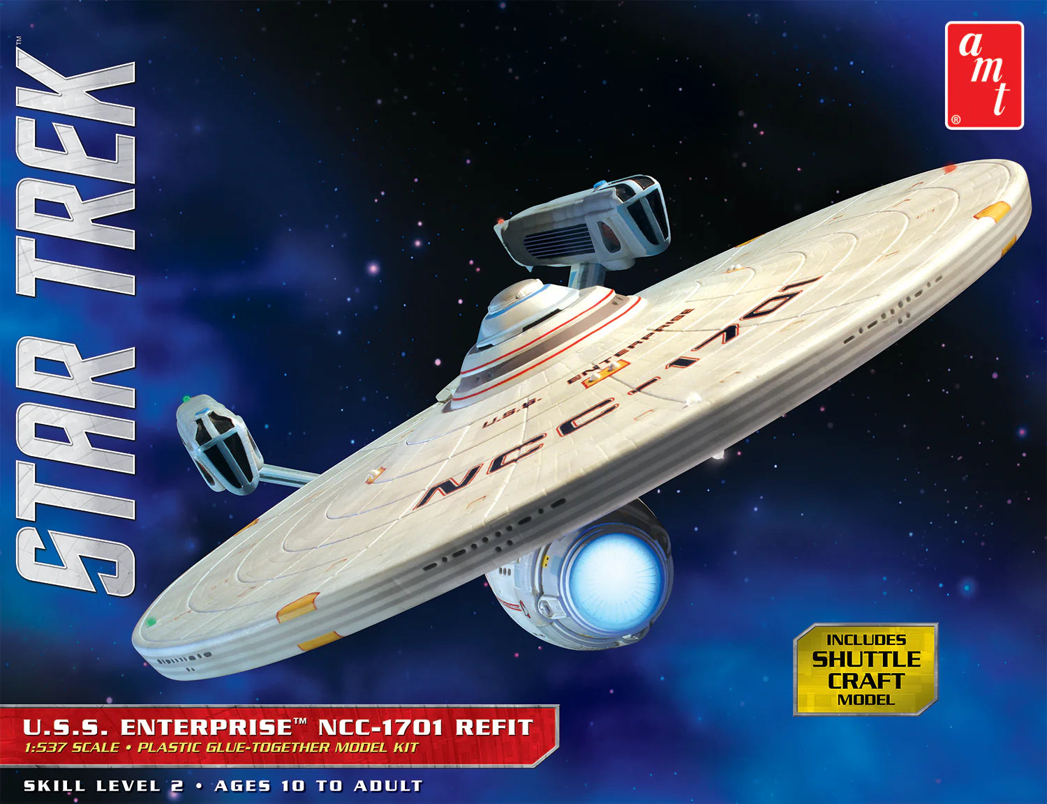 1080 STAR TREK USS ENTERPRISE NCC1701 REFIT-1:537 SCALE